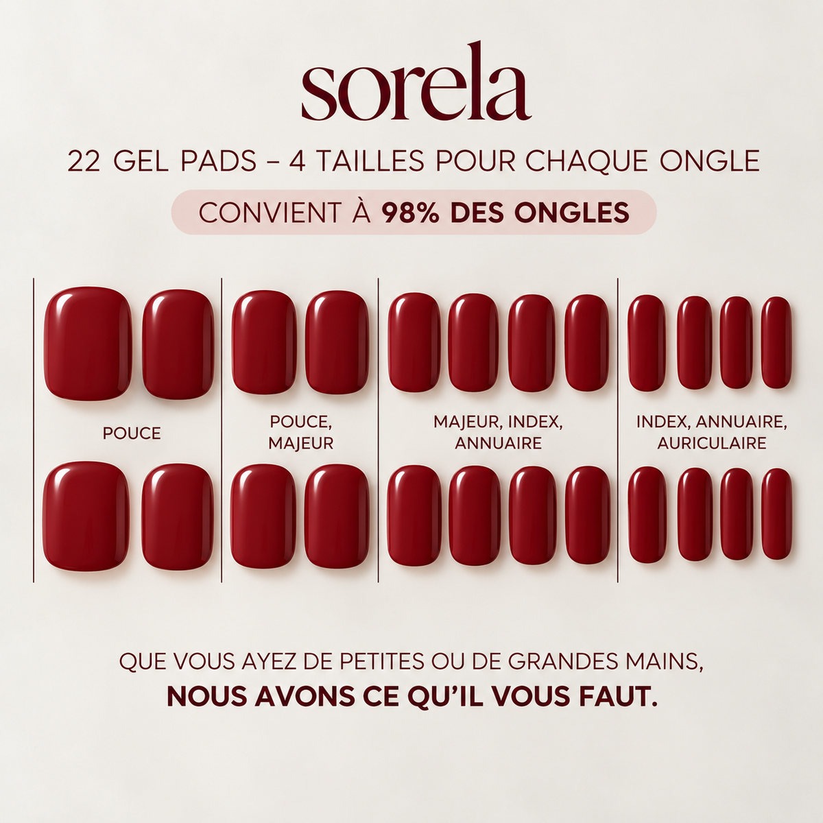 Stickers Manucure Sorela – Sans lampe UV